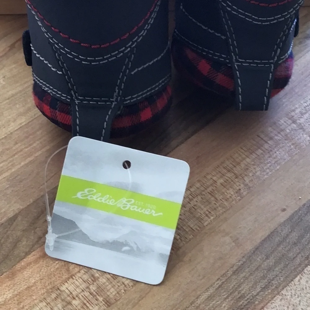 Eddie Bauer Silver Star Navy and RedToddler work boots.- NWB NWT  Size 7.
